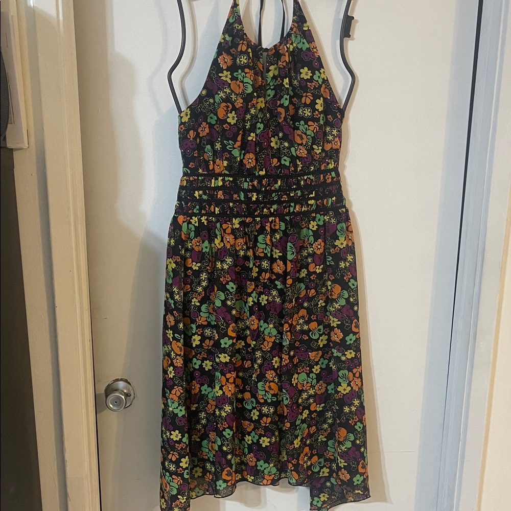 Vibrant Floral Midi Dress